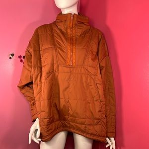 FREE PEOPLE MOVEMENT SPICED COPPER RILEY POPOVER PACKABLE PUFFER JACKET COAT S